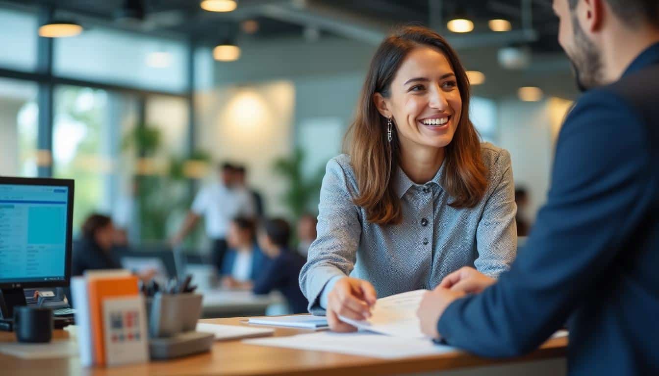Illustration: Comprendre le rôle essentiel du bureau de banque accueil dans une agence