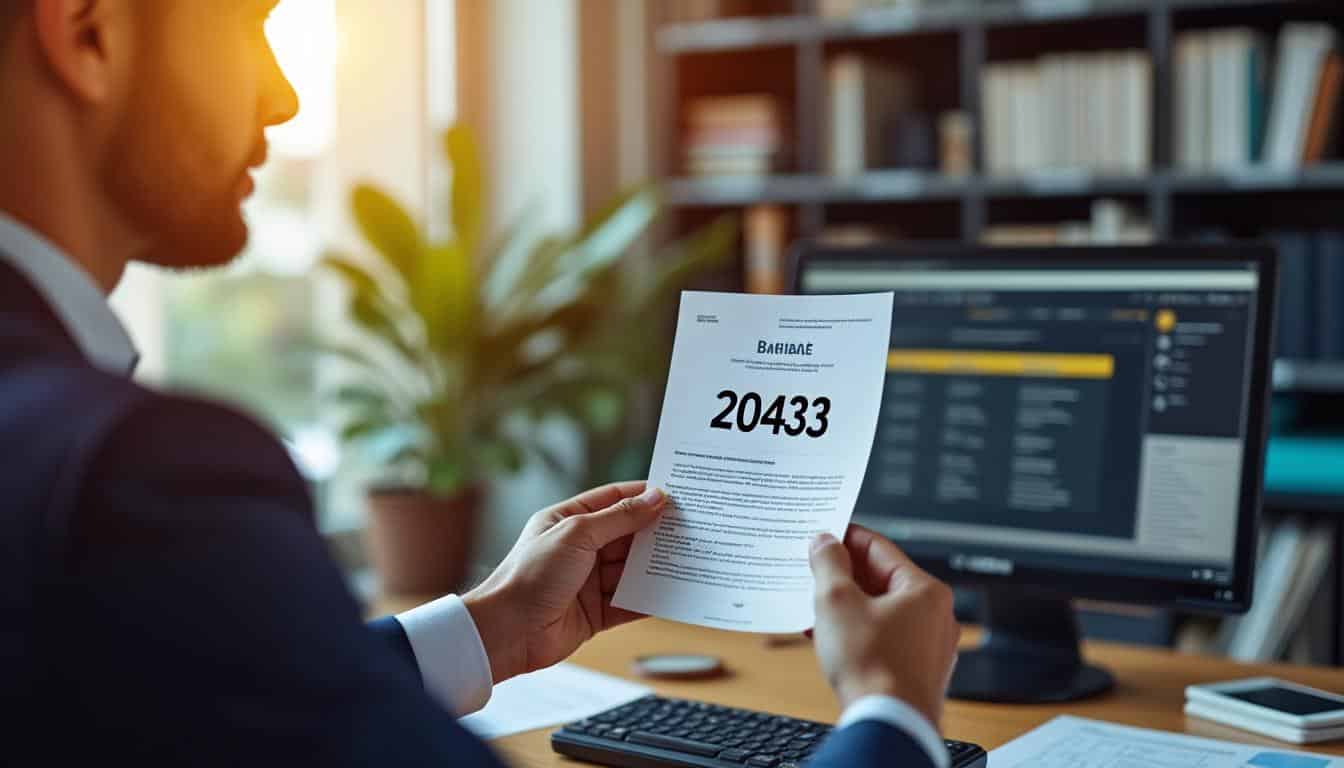 Illustration: Comprendre le rôle et la définition du code banque 20433